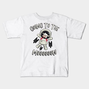 Cow is going to the moon Kids T-Shirt